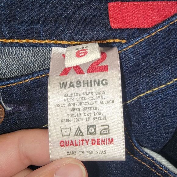 X2 Express Slim W10 low rise flare denim jeans size 6 Long - Picture 5 of 7
